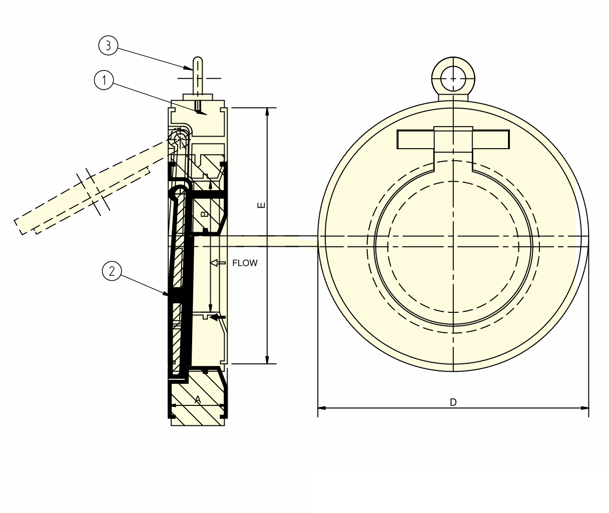 PFA/ FEP/ ETFE/ PVDF Lined Swing Check Valve