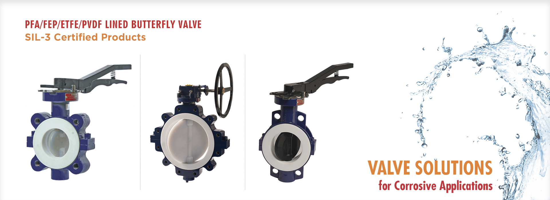 PFA/ FEP/ ETFE/ PVDF lined butterfly valve