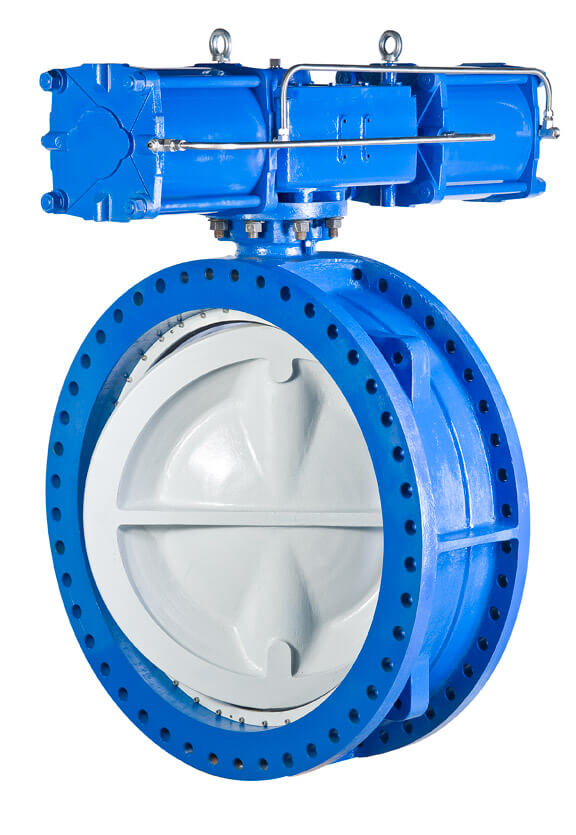 Series 55 Double Flanged Double Offset Resilient Seated Valve